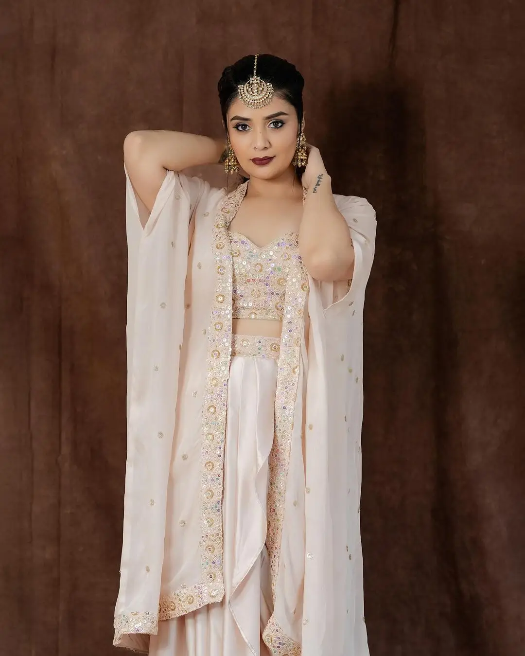 ETV Actress Sreemukhi in White Gown